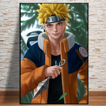  Anime Naruto Uchiha Sasuke Kakashi Stila Gleznas HD Drukāšana, Plakātu Sienas Gleznojums, Uzlīmes, Fona Sienas Guļamistaba Dekorēšana