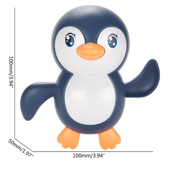 1 Gab Zīdaiņu Peldēt Pingvīns Brūces-up Ķēdes Vanna Bērniem, Pludmale, Pirts Rotaļu Cute Karikatūra Dzīvnieku Pingvīns Classic Baby Ūdens Rotaļlietas