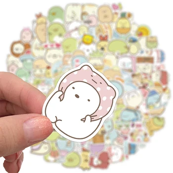  10/50/100gab Sumikko Gurashi Spēli Cute Anime Uzlīmes DIY Albums Dekoratīvās Kancelejas preces Bagāžas Karikatūra Uzlīmes Bērniem Rotaļlietas