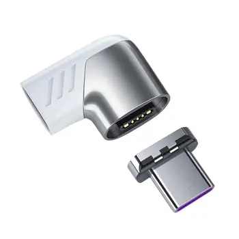  100W USB Type C Magnētiskie Adapteri Ātrās Uzlādes Paplašinājumu Kabeļu Savienotājs Ipad MacBook Pro PD taisnā Leņķī Magnēts Konvertētājs
