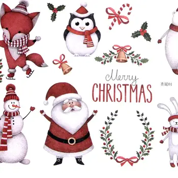  1gb Priecīgus Ziemassvētkus Santa Claus DIY Dekoratīvās Uzlīmes Scrapbooking Dienasgrāmata Albumu Etiķeti Childern Ieskicējot Albumu Kancelejas preces