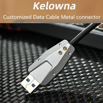  1pc Kelowna Pielāgotus Datu Kabeli USB3.0 Savienotājs Mehāniskā Tastatūra DIY Alumīnija Oksīda CNC Datu Kabeļa Spraudnis Metāla
