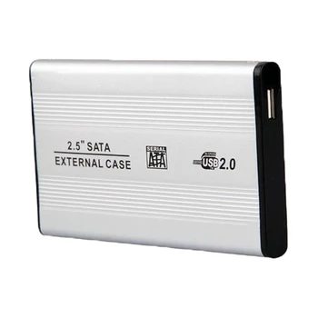  2.5 collas USB 2.0 SATA HDD Gadījumā, Ārējā 480Mbps SSD Cieto Disku Kamerā Alumīnija Sakausējuma SATA Sērijas Cieto Disku Kastes USB 2.0