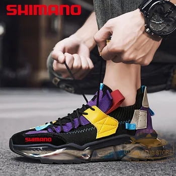  2022. gada rudenī jaunu SHIMANO zvejas tētis kurpes vīriešu āra velosporta apavi pārgājienu liela izmēra elpojoši sporta apavi makšķerēšana apavi