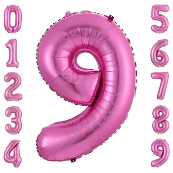 30 collu numuru balonu 1 2 3 4 5 6 7 8 Ciparu Skaits Hēlija folija Ballons Baby Duša, Dzimšanas dienas svinības, Kāzu Dekori Bumbiņas Piederumi