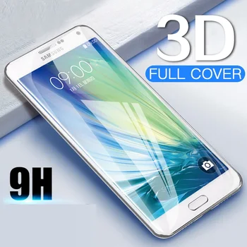  3D Mīkstās Full Cover ar aizsargplēvi Samsung Galaxy A3 A5 A7 2016 2017 J3 J5 S9 Plus Ekrāna Aizsargs, Hidrogela, Filmas Ne Stikla