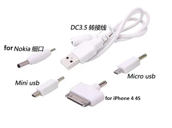  4 In 1 Universal USB Multi Lādētāju, Micro Mini USB Kabeļa Adapteris, Strāvas kabeļi, iPhone, Samsung kamera, MP3/4 PSP spēles Nokia
