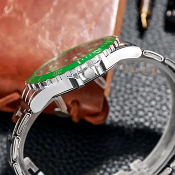  40mm Luksusa Nerūsējošā Tērauda Skatīties Vīriešu Modes Kvarca Rokas pulksteni Atdzist Pulksteņu Cilvēks Bizness Vīriešu Pulkstenis Gadījuma мужские часы