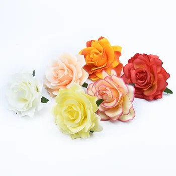  5 Gabali Dekoratīvie Ziedi, Vainagi Albums Rozes Vadītājs Lētu Kāzu Mājas Dekoru Diy Dāvanas Kastē Līgava Broša Mākslīgie Ziedi