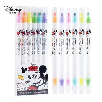  6Pcs/Set UME DM21408 Disney Mickey Mouse Izdzēšami Atzīmētājs Karikatūra Krāsas Marķieri, Pildspalvas Skolas, Biroja Kancelejas preces, Biroja Kawaii
