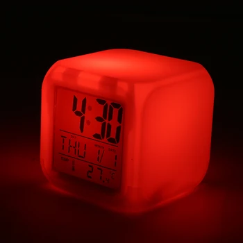  7 Krāsu LED Mainās Ciparu Signālu Guļamistaba Kid Mājas Rotājumi, Pulkstenis Nakts Gaisma, Galda, Mājas Iekštelpu Modinātājpulksteņi Piederumi