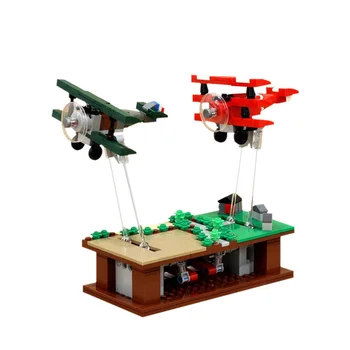  BZB KM 35702 Radošo Mini Kaujas Helikopteri Lidmašīnas Kolektora Celtniecības Bloku Modelis Bērniem Zēni DIY Rotaļlietas Puzzle Spēle Labākās Dāvanas
