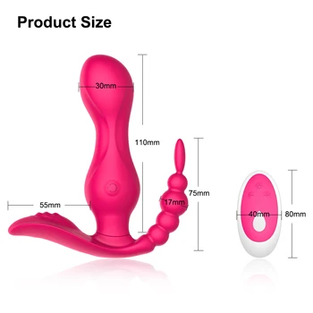  Bezvadu Maksts G Spot Vibrators Sievietēm Anālais Klitora Stimulators Valkājamas Biksītes Dildo Vibrējošais Seksa Rotaļlietas, Pieaugušajiem, Pāriem