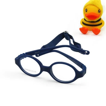  Bērnu Brilles Lielums 37mm Neviena Skrūve Drošu Bendable ar Siksnu, Fliexible Optisko Bērniem Frame & Plano Lēcas, Bērniem, Brilles Vadu