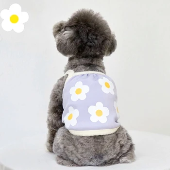 Cute Bunny Suns Linga Vasaras Plānas Suņu Apģērbu Teddy Elpojošs Pulovers Kucēns Mīksto Mājas apstākļos, Mājdzīvnieku preces XS-XL