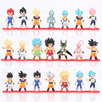  Dargon Bumbu Darbības Rādītāji Set 7-8cm Son Goku Gohan Vegeta Riepas Buu Broly Freeza Anime Skaitļi Modelis Rotaļlietas PVC Kolekcionējamus Dāvanu