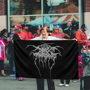  Darkthrone True Norwegian Black Metal Harajuku Smieklīgi Izdrukāt Kokvilnas Streetwear Karogu