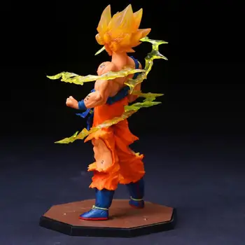 Dragon Ball Anime Attēls Goku Super Saiyan 17cm PVC Kolekcionējamus Modeli, Lelle, Rotaļlieta Bērniem Rīcības Statuetes Dekorēšanai Ziemassvētku Dāvanu