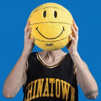  Dāvanu Chinatown Tirgus Smiley Smiley Plīša Basketbola Spilvenu Rotaļu Dekompresijas Rotaļlietas