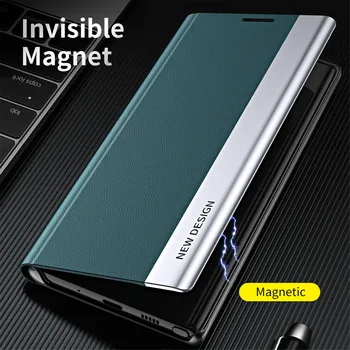  Flip Case For Samsung Galaxy M11 M21 M31S M51 Piezīme 8 9 10 Plus 20 Ultra Luksusa Seifs Stāvēt Grāmatas Vāka Tālrunis Coque Magnētisko Spilvenu