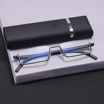  GLAUSA Comfy Gaismas Pusi Rāmi, Lasīšanas Brilles TR90 Sveķu HD Salokāms Presbyopic Brilles Modes Unisex ar brillēm gadījumā
