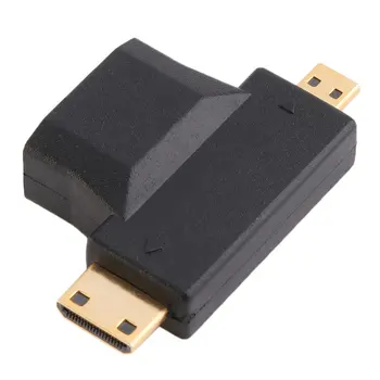  HDMI-saderīgam Sieviešu, Vīriešu, Mini HDMI-saderīgam Tips C + Vīriešu Micro HDMI-saderīgam Tips Adapteris adapteris Audio un Video