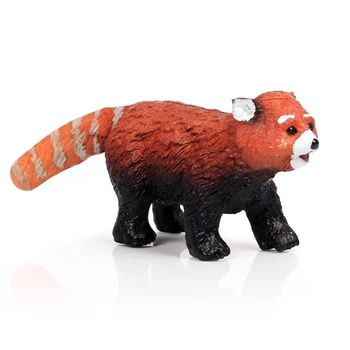  Ir 2021. Miniatūras Figūriņas Jenots Sarkanā Panda Cietā Simulācijas Dzīvnieku Modeli PVC Darbības Rādītāji Kolekcijas Rotas Bērniem, Rotaļlietas, Dāvanu