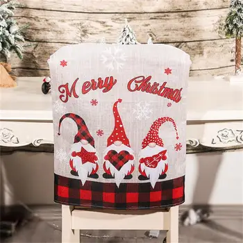  Ir 2021. Ziemassvētku Audums Krēsla Pārsegs Santa Claus Attiecas Priecīgus Ziemassvētku Rotājumi Mājās Galda Dekorēšana Aksesuāri, Dāvanas 2022