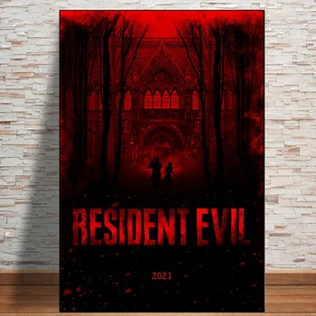  Ir 2021. Šausmu Filmas Resident Evil Laipni lūdzam Jenots Pilsētas Plakāts Dzīvojamā Istaba Rīcība Filmas Audekla Apgleznošana Sienu Mākslas Mājas Dekoru