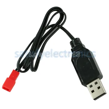  JAUNU 3.7 V, 500 ma Izejas 1S Lipo Litija Akumulatoru, USB Kabeli, Lādētāju Sarkanais JST Sieviešu Galvas
