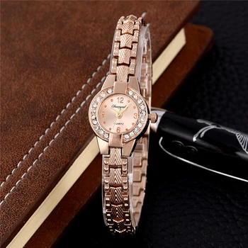  Jauno Modes Sieviešu Aproce Kvarca Pulksteņi Reloj Mujer Reloje Dimanta Skaistumu Luksusa rokas Pulkstenis Kristāla Montre aproce