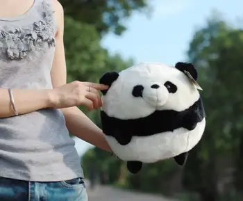  Jauno radošo gudrs plīša panda rotaļlietu jauki apaļas tauku panda lelle dāvanu par 30cm