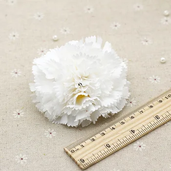  Karstā pārdošanas 10 gab./daudz diametrs 9 cm mākslīgo neļķu ziedi vadītājs kāzu dekorēšana DIY mākslīgie ziedi amatniecības piederumi