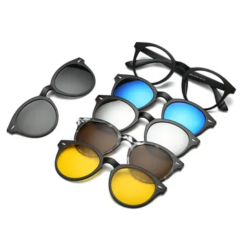  KatKani Polarizētās Magnētisko Brilles Rāmis TR90 Ultravieglajiem Tuvredzība Rāmis Optisko Recepšu Saulesbrilles Vīriešiem Un Sievietēm K12147