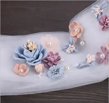  Korejas tautas ziedu matu joslā kāzu galvassegu līgavas kleita piederumi Puse krāsu ziedu galvassegu matu joslā, vairumtirdzniecība
