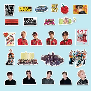  Kpop NCT Uzlīmes Foto Albums Visuma Jaunu Albumu Kancelejas preces Grāmatiņa Telefonu Gadījumā Dekoriem Faniem Dāvanu Uzlīmes