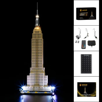  LIGHTAILING LED Light Komplekts 21046 Arhitektūras Empire State, RBG Tālvadības Versija