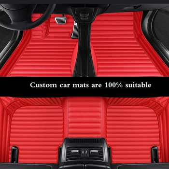  Labākais mat ādas automašīnas grīdas paklāji Acura MDX 5 Sēdvietas un 7 Sēdeklis 2006 2007 2008-2018 Pasūtījuma kāju Spilventiņi auto paklājs, kas aptver