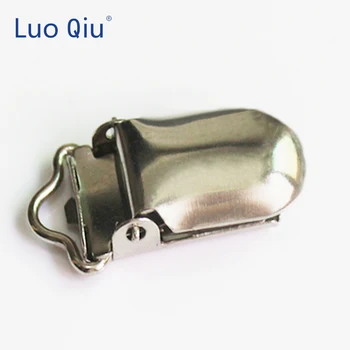  Luo Qiu (5 gab/lot) 10mm Metāla Sudraba apģērbu saspraudes ar Plastmasas zobiem Izmantot lielums attache sucette speenkoord hout šūšanas klipi