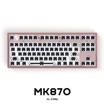  MK87 Karstā Mijmaiņas Mehāniskā Klaviatūra Komplekts RGB Vadu 87keys DIY Compatiable Ar 3/5 Adatas