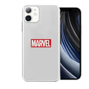  Marvel logo tālruni gadījumā, iphone 11 12 13 pro max gadījumā, Triecienizturīgs iphone 7 lietā 6 8 plus se 