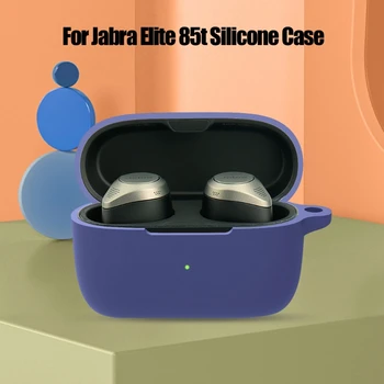  Mazgājams Silikons seguma Apvalks, Anti-fall Austiņas Gadījumā-Jabra Elite 85.t Taisnība Bezvadu Bluetooth Earbuds