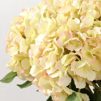  Mākslīgie ziedi augstas kvalitātes Nekustamā Touch Silikona hydrangea filiāle mājās, kāzu dekori viltus ziedu puse Fotogrāfija aksesuāri