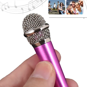  Portatīvo 3.5 mm Stereo Studio Mic KTV Karaoke Mini Mikrofonu, Lai Mobilo Tālruni, Portatīvo DATORU Darbvirsmas Maza Izmēra Mikrofons
