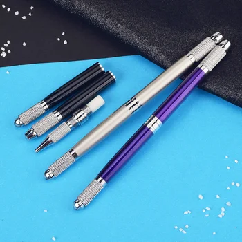  Profesionālās Microblading pildspalva, permanentais make up mašīna roku uzacu zīmulis Grims, tattoo kit 3 1gab.