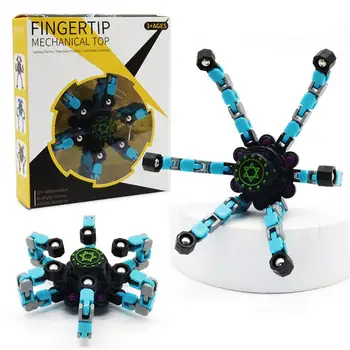  Pārveidot Rokas Fidgets Spinners Rotaļlietas Deformējami Pirkstu, Roku Ripu Vērpšanai Super Piektdiena, Jaunais Gads, Dāvanas, Uzmanība Bērnu Rotaļlietas