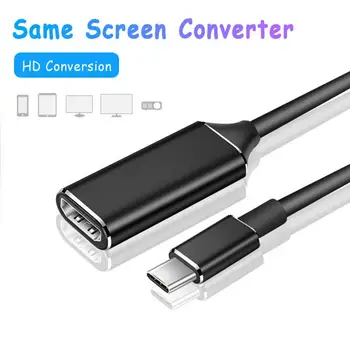  Pārveidotāji Tips-C HDMI-Saderīgam HD TV Adapteri USB 3.1 4K Pārveidotājs DATORU, Klēpjdatoru, Planšetdatoru, Mobilo Tālruņu Un Tablešu