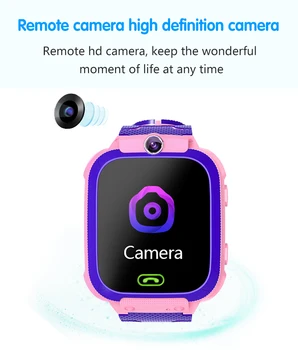  Q12 Kids Smart Watch SOS Tālruni, Skatīties Smartwatch Bērniem 2G Sim Kartes Smart Tālrunis IP67 Waterproof Bērnu Smart Watch Pulkstenis Dāvana