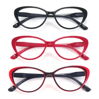  Retro Cat Eye Lasīšanas Brilles Sievietēm, Vīriešiem, Ultravieglajiem Anti Glare Ultra Skaidrs, vecuma tālredzība Brilles +1.0 1.5 2.5 3.5 4.0