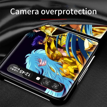  Saint Seiya SoG Samsung Galaxy Z Flip 3 5G Black Modes Mobilo Cietu Čaumalu, Triecienizturīgs Fundas Vāciņa Telefonu Gadījumā
